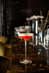 tasty cocktail on the table