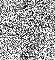 abstract seamless pattern, straw or grass, textured rough surface, spider net, vector illustration with black ink lines isolated on a white background in doodle and hand drawn style