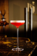 tasty cocktail on the table