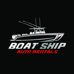 illustration of a boat logo