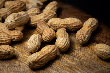 peanuts on a table