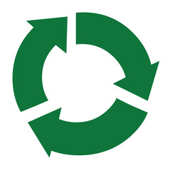 Recycle symbol isolated