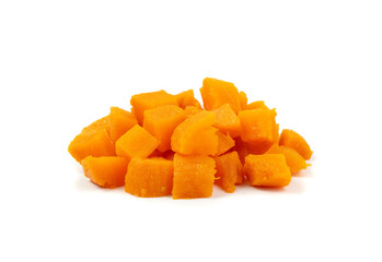 Cooked sweet potato isolated. Steamed sweetpotato, boiled batata