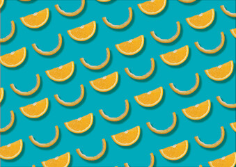 orange pattern texture on background colorful food