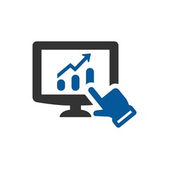 Obraz premium Online report icon