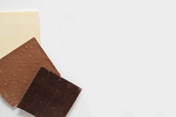 chocolate melted spiral top view