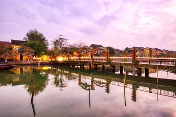Fototapeta premium Bridge of Lights at Dusk, Hoi An