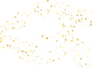 Magic gold sparkle texture vector star background.