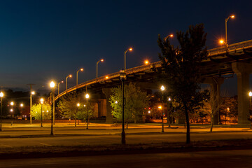 Night Lights on Bridge