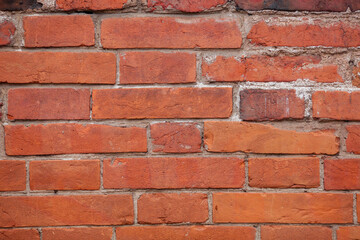 Old brick wall. Brick background.
