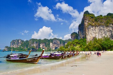 Obraz premium Panoramic view of Railay beach, Krabi, Thailand
