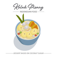 Kolak Pisang is an Indonesian dessert based on coconut sugar with banana. An Iftar Meal.