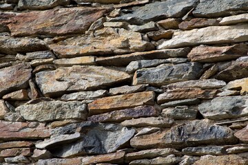 Old stone wall detail for background. 