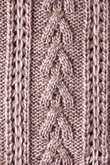 Merino wool knitted fabric texture.