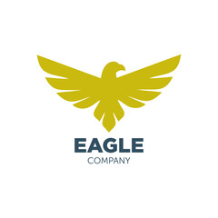 eagle logo design with geometry