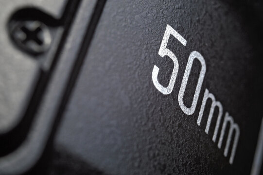Close up of a 50 mm lens
