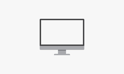 monitor computer vector illustration on white background. creative icon.