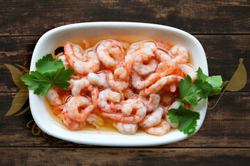 fried shrimp on a white plate