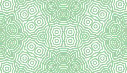 Abstract fantasy striped thin line round geometric seamless pattern. Creative mosaic, tile background.