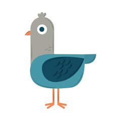 bird cartoon geometric