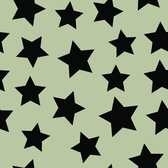 dark vector stars on a white background. seamless print for clothing or print. abstract stars.