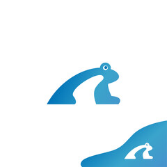 logo template combination shape and letter. ready for print and digital
