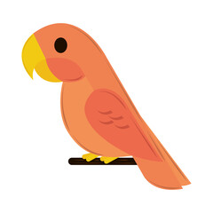 cockatoo cartoon geometric © Stockgiu