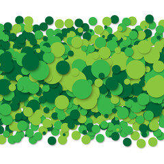 Bubbles Circle Dots Unique Green Bright Design Vector Background