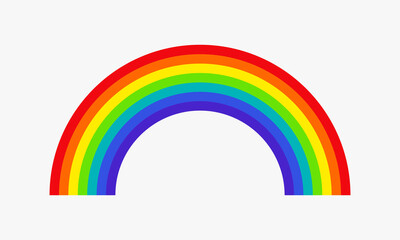 rainbow curved graphic design vector illustration.