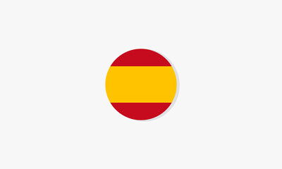 spain circle flag graphic design vector.