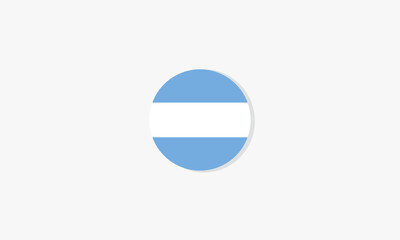 argentina circle flag graphic design vector.