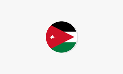 Naklejka premium jordan circle flag graphic design vector.