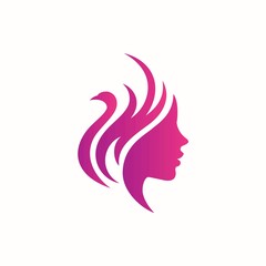 Women swan Logo Design 