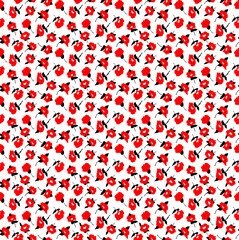 Seamless flowers pattern, floral print.