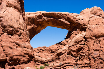 South Window Arch in the Windows section of Arches National Park - Moab, Utah, USA