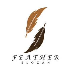 Feathers Logo Template vector symbol nature