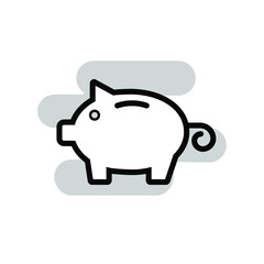 Illustration Vector graphic of piggi bank icon template