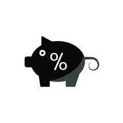 Illustration Vector graphic of piggi bank icon template