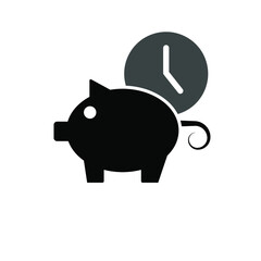 Illustration Vector graphic of piggi bank icon template