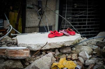 Amatrice, in the center of Italy, after the earthquake