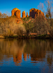 Cathedral Rock Reflected in Oak Creek