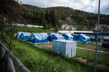 Amatrice, in the center of Italy, after the earthquake