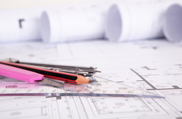 Indoor construction drawing