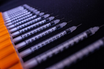 Set of syringes