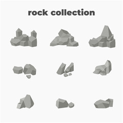 set of rock and stone