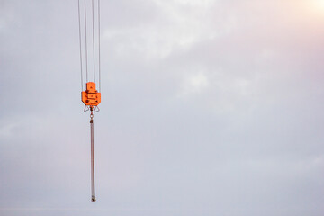 contractor construction Loading work crane developer copy space