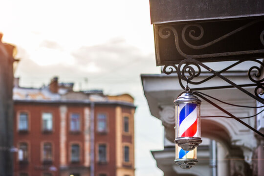 Barber pole decor Barbershop haircuts for men club