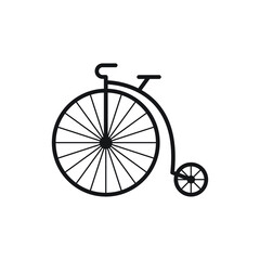 Fototapeta na wymiar Bike icon design isolated on white background
