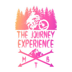 outdoor adventure logo with gradation color