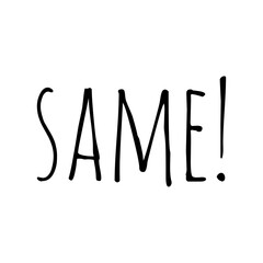 ''Same'' Word Illustration